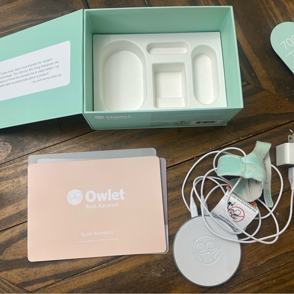 Owlet Smart Sock Baby Monitor Accessory in Mint Green